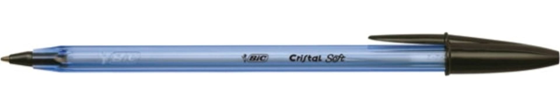 Penna a sfera con cappuccio Cristal Soft - punta 1 2mm - nero - Bic - conf. 50 pezzi Cancelleria e prodotti per ufficio/Penne matite scrittura e correzione/Penne e ricariche/Penne roller a inchiostro gel Eurocartuccia - Pavullo, Commerciovirtuoso.it