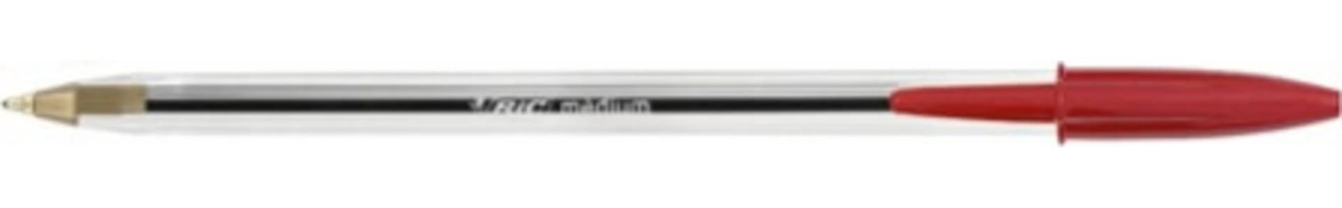 Penna a sfera Cristal - punta media 1 0mm - rosso - Bic - conf. 50 pezzi Cancelleria e prodotti per ufficio/Penne matite scrittura e correzione/Penne e ricariche/Penne roller a inchiostro gel Eurocartuccia - Pavullo, Commerciovirtuoso.it