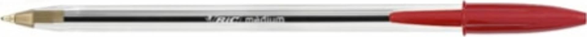 Penna a sfera Cristal - punta media 1 0mm - rosso - Bic - conf. 50 pezzi Cancelleria e prodotti per ufficio/Penne matite scrittura e correzione/Penne e ricariche/Penne roller a inchiostro gel Eurocartuccia - Pavullo, Commerciovirtuoso.it
