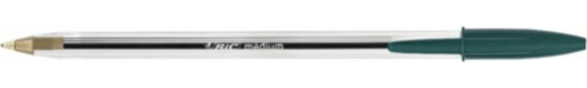 Penna a sfera Cristal - punta media 1 0mm - verde - Bic - conf. 50 pezzi Cancelleria e prodotti per ufficio/Penne matite scrittura e correzione/Penne e ricariche/Penne roller a inchiostro gel Eurocartuccia - Pavullo, Commerciovirtuoso.it