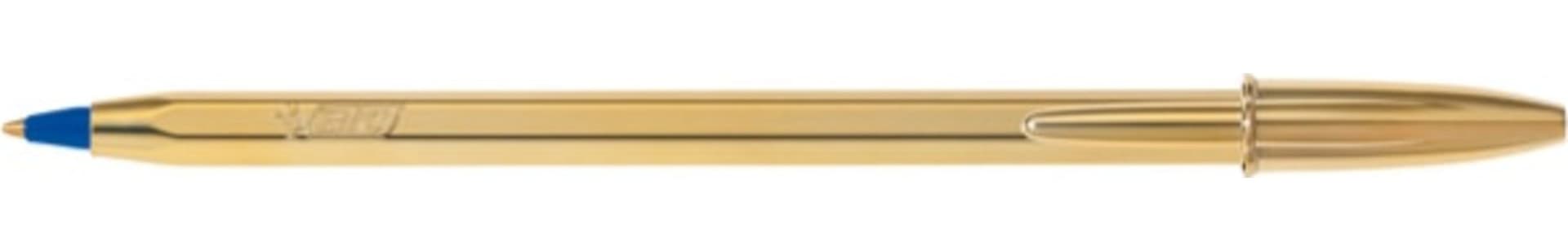 Penna a sfera Cristal Shine con cappuccio - punta media 1 0 mm - blu - fusto gold - Bic - scatola 20 pezzi Cancelleria e prodotti per ufficio/Penne matite scrittura e correzione/Penne e ricariche/Penne roller a inchiostro gel Eurocartuccia - Pavullo, Commerciovirtuoso.it