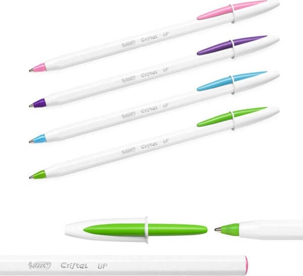Penna a sfera Cristal Up con cappuccio - punta media 1 2mm - fun - Bic - conf. 20 pezzi Cancelleria e prodotti per ufficio/Penne matite scrittura e correzione/Penne e ricariche/Penne roller a inchiostro gel Eurocartuccia - Pavullo, Commerciovirtuoso.it