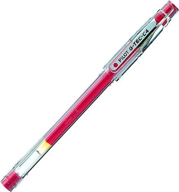 Penna a sfera Gel G Tec C4 - punta 0 4 mm - rosso - Pilot Cancelleria e prodotti per ufficio/Penne matite scrittura e correzione/Penne e ricariche/Penne roller a inchiostro gel Eurocartuccia - Pavullo, Commerciovirtuoso.it