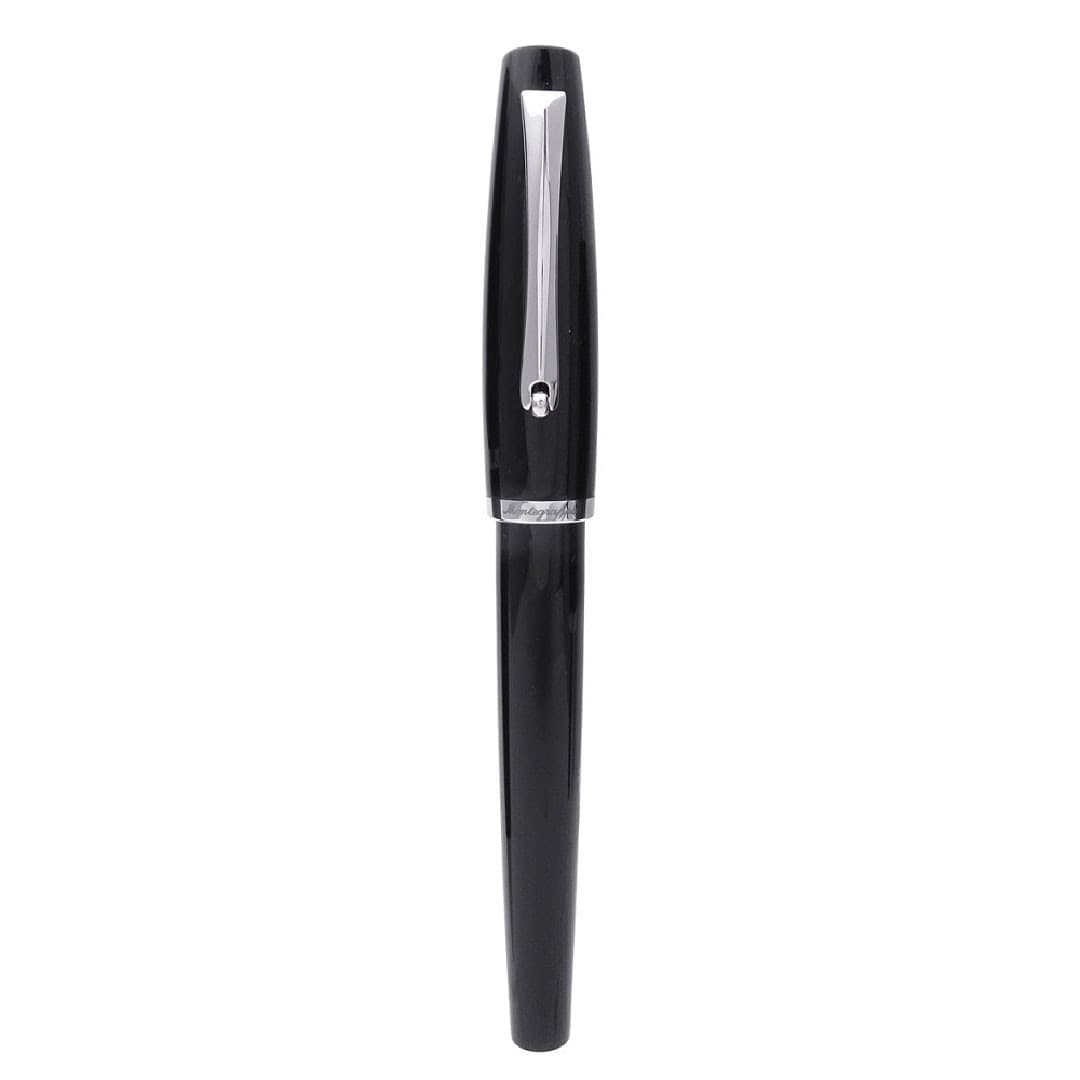 MONTEGRAPPA Penna roller Manager nera minuterie acciaio ISMANRIC in Penne roller a inchiostro gel Gioielleria Saba - Dolianova, commercioVirtuoso.it