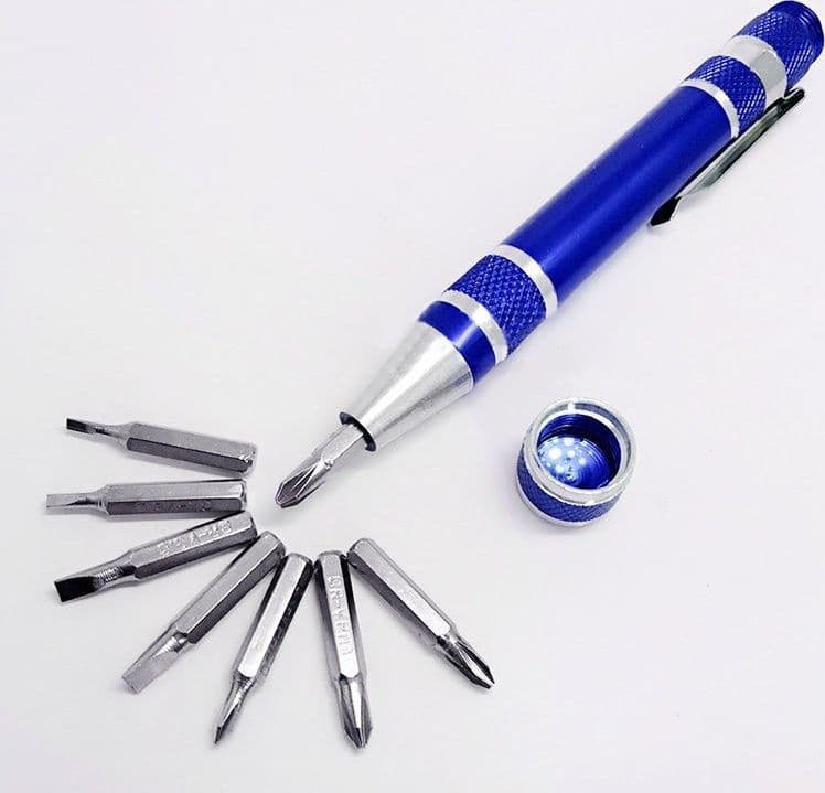 PENNA DI PRECISIONE 8IN1 IN ALLUMINIO MULTIFUNZIONE SET PUNTE CACCIAVITI CACCIAVITE TORX Fai da te/Utensili elettrici e a mano/Utensili a mano/Cacciaviti/Set cacciaviti Trade Shop italia - Napoli, Commerciovirtuoso.it