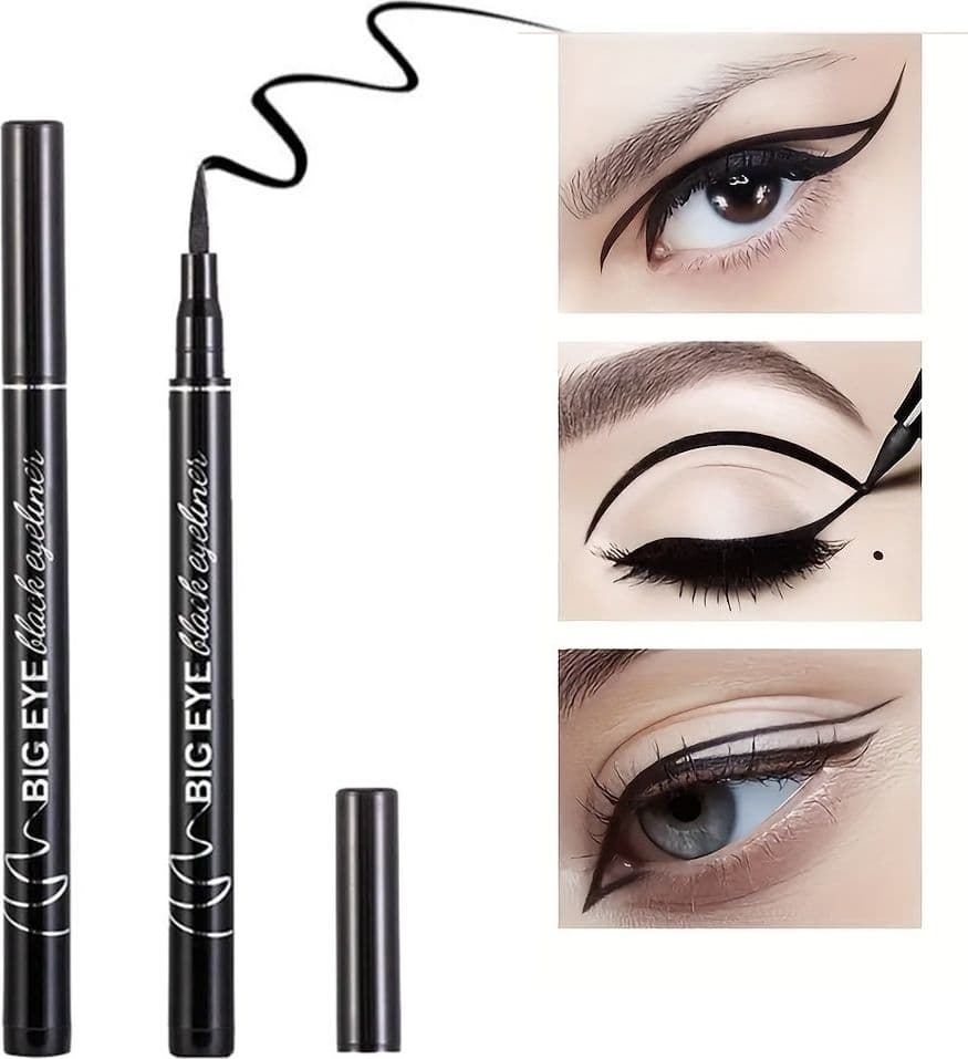 EYELINER NERO OCCHI BLACK WATERPROOF LIQUIDO TRUCCO MAKE UP Bellezza/Trucco/Occhi/Eyeliner Trade Shop italia - Napoli, Commerciovirtuoso.it