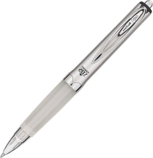Penna gel a sfera a scatto Signo 207 Premier - fusto argento - nero - punta 0 7mm - Uni Mitsubishi Cancelleria e prodotti per ufficio/Penne matite scrittura e correzione/Penne e ricariche/Penne roller a inchiostro gel Eurocartuccia - Pavullo, Commerciovirtuoso.it