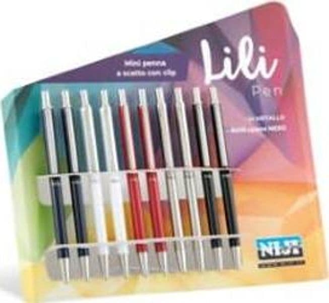 Penna mini a scatto da agenda - colori assortiti - Niji Italiana - conf. 10 pezzi Cancelleria e prodotti per ufficio/Penne matite scrittura e correzione/Penne e ricariche/Penne roller a inchiostro gel Eurocartuccia - Pavullo, Commerciovirtuoso.it