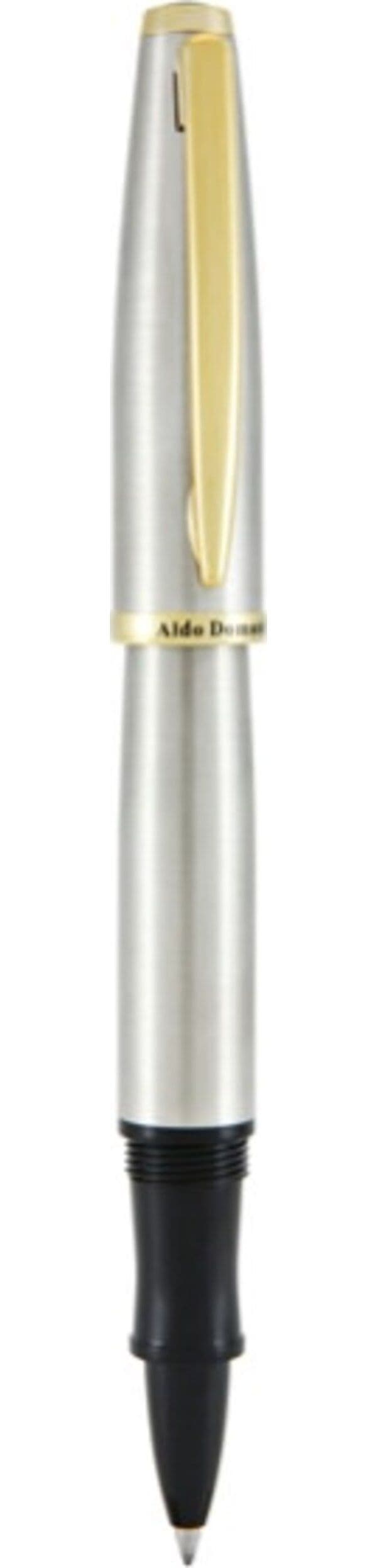Penna roller Aldo Domani - punta M - fusto silver - Monteverde Cancelleria e prodotti per ufficio/Penne matite scrittura e correzione/Matite/Portamine Eurocartuccia - Pavullo, Commerciovirtuoso.it