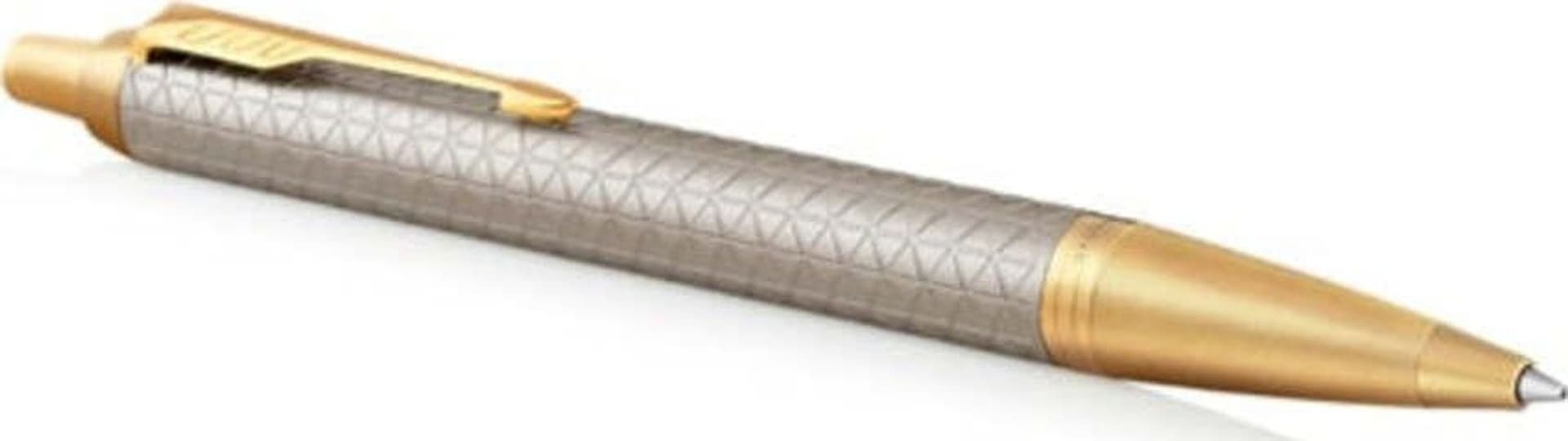 Penna sfera IM Premium Grey Metal Chiselled - punta M - Parker Cancelleria e prodotti per ufficio/Penne matite scrittura e correzione/Penne e ricariche/Penne a sfera Eurocartuccia - Pavullo, Commerciovirtuoso.it