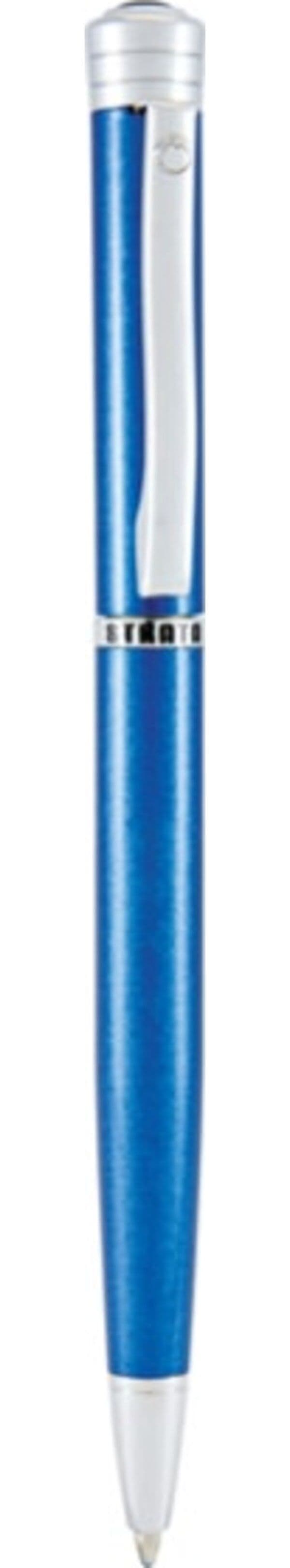 Penna sfera Strata - tratto medio - fusto blu - Monteverde Cancelleria e prodotti per ufficio/Penne matite scrittura e correzione/Penne e ricariche/Penne a sfera Eurocartuccia - Pavullo, Commerciovirtuoso.it