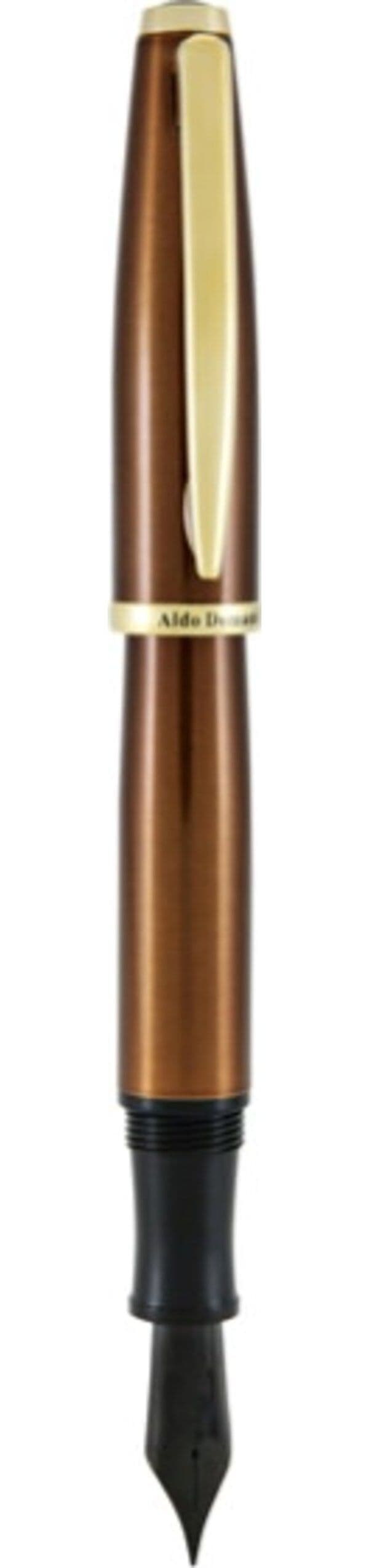 Penna stilografica Aldo Domani - punta M - fusto tabacco - Monteverde Cancelleria e prodotti per ufficio/Penne matite scrittura e correzione/Penne e ricariche/Penne stilografiche Eurocartuccia - Pavullo, Commerciovirtuoso.it