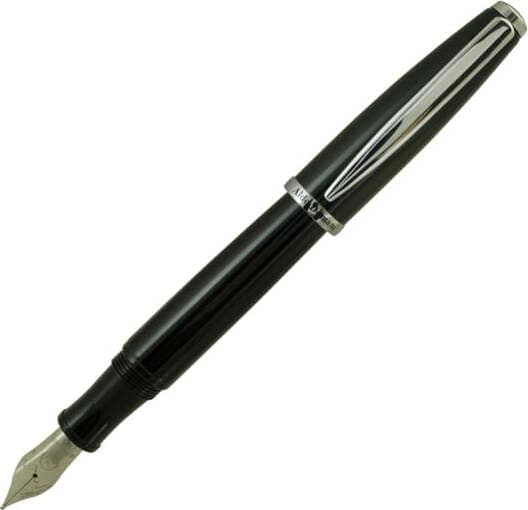 Penna stilografica Aldo Domani - punta M - nero - Monteverde Cancelleria e prodotti per ufficio/Penne matite scrittura e correzione/Penne e ricariche/Penne stilografiche Eurocartuccia - Pavullo, Commerciovirtuoso.it
