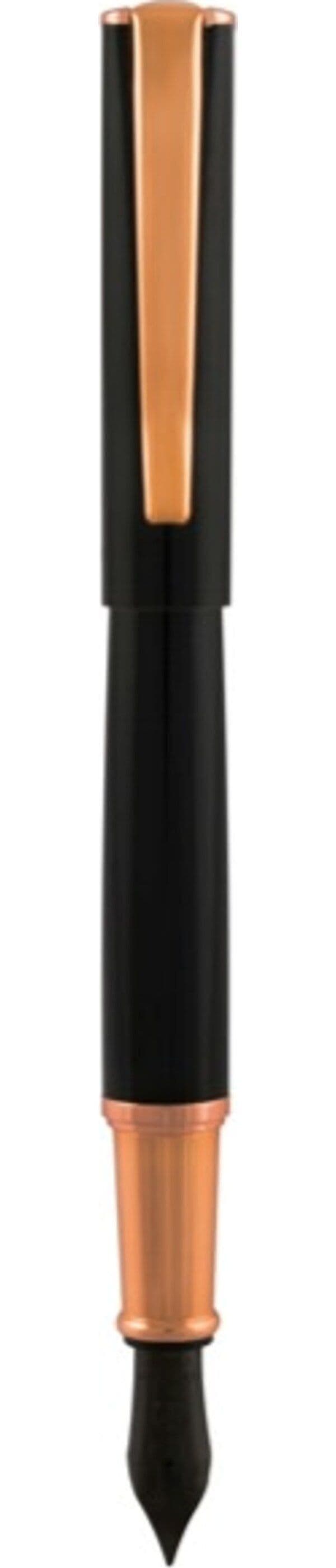 Penna Stilografica Impressa - punta M - nero-rosegold - Monteverde Cancelleria e prodotti per ufficio/Penne matite scrittura e correzione/Penne e ricariche/Penne stilografiche Eurocartuccia - Pavullo, Commerciovirtuoso.it
