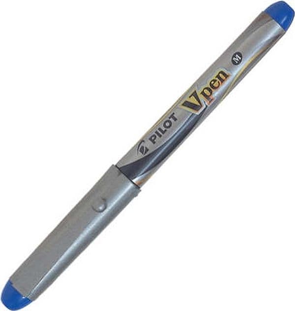 Penna stilografica Vpen Silver - blu - Pilot Cancelleria e prodotti per ufficio/Penne matite scrittura e correzione/Penne e ricariche/Penne stilografiche Eurocartuccia - Pavullo, Commerciovirtuoso.it