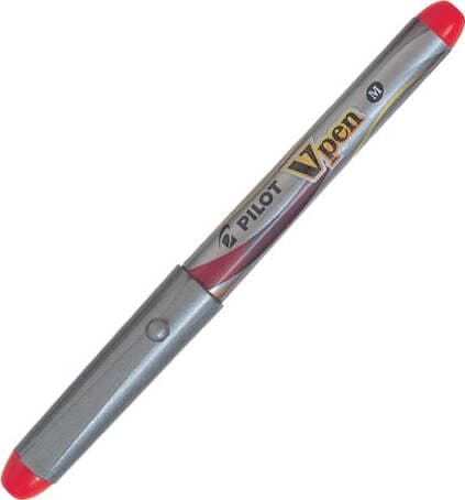 Penna stilografica Vpen Silver - rosso - Pilot Cancelleria e prodotti per ufficio/Penne matite scrittura e correzione/Penne e ricariche/Penne stilografiche Eurocartuccia - Pavullo, Commerciovirtuoso.it