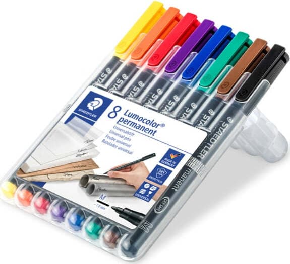 Pennarello Astucci Lumocolor Permanent 317 - punta 1 0mm - 8 colori - Staedtler Cancelleria e prodotti per ufficio/Penne matite scrittura e correzione/Marcatori ed evidenziatori/Pennarelli indelebili e marcatori Eurocartuccia - Pavullo, Commerciovirtuoso.it