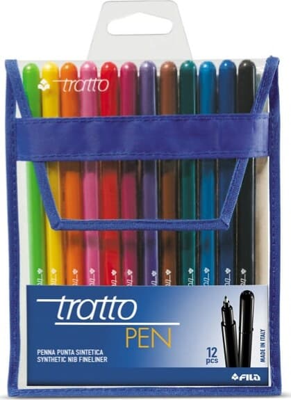Pennarello fineliner Tratto Pen - tratto 0 5mm - colori assoriti - Tratto - busta 12 pennarelli Cancelleria e prodotti per ufficio/Penne matite scrittura e correzione/Penne e ricariche/Penne a punta porosa Eurocartuccia - Pavullo, Commerciovirtuoso.it