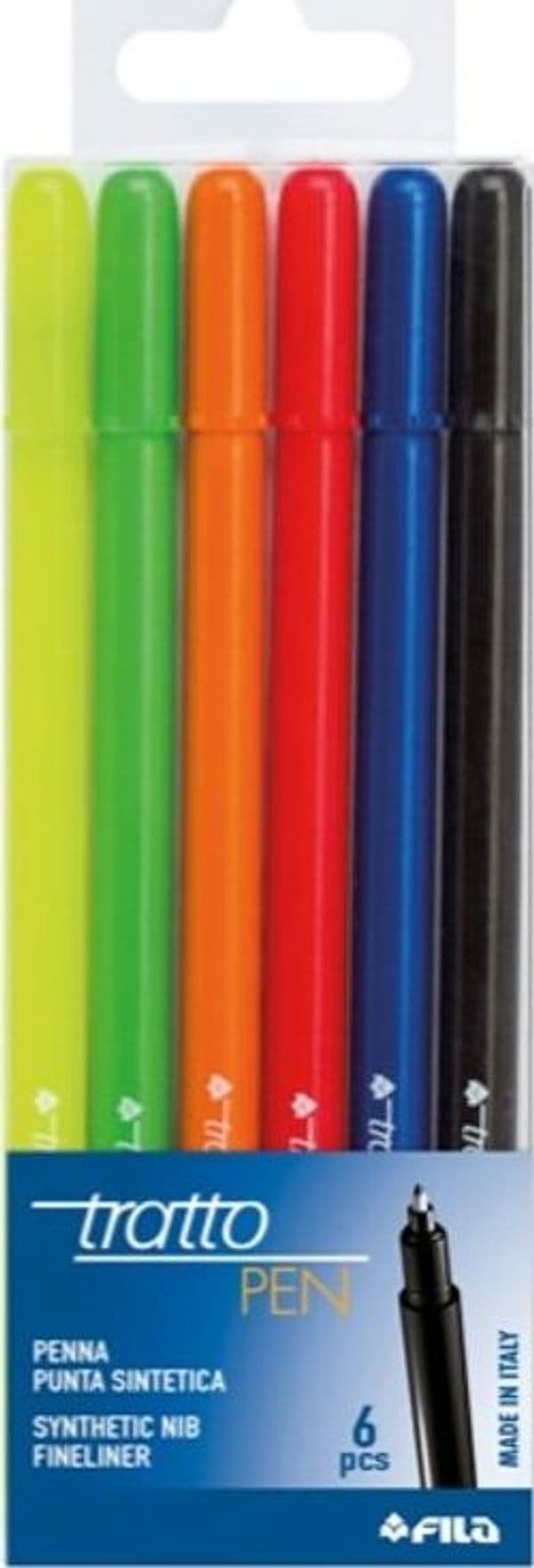 Pennarello fineliner Tratto Pen - tratto 0 5mm - colori assortiti - Tratto - busta 6 pennarelli Cancelleria e prodotti per ufficio/Penne matite scrittura e correzione/Penne e ricariche/Penne a punta porosa Eurocartuccia - Pavullo, Commerciovirtuoso.it