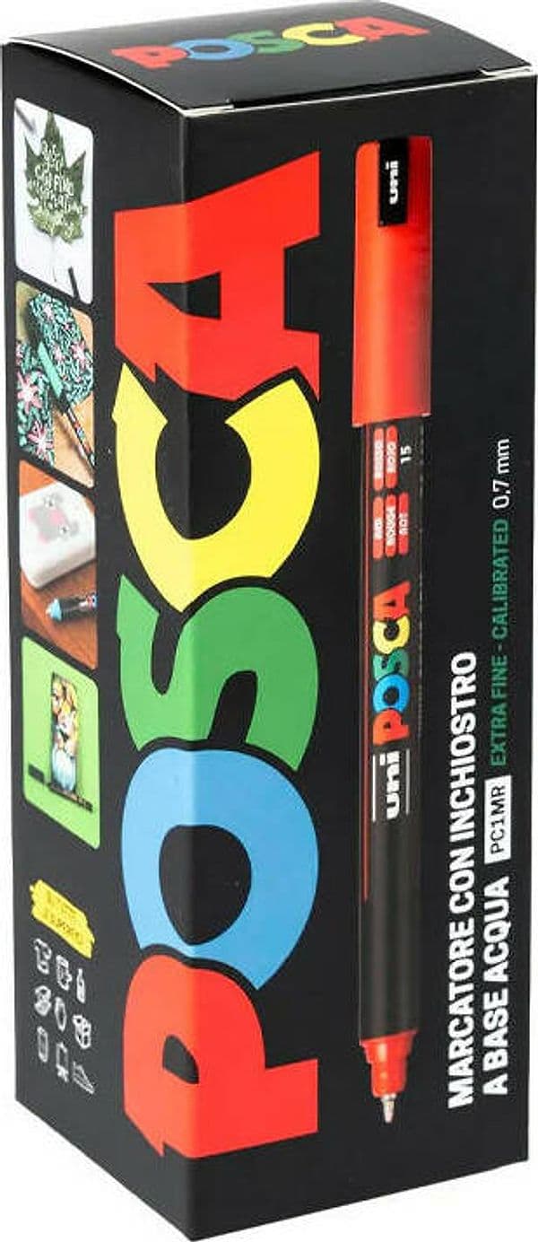 Pennarello-Osama-Uni-Posca-Pc1-Gift-Box-in-Alluminio-Confezione-9-Colori-Assortiti