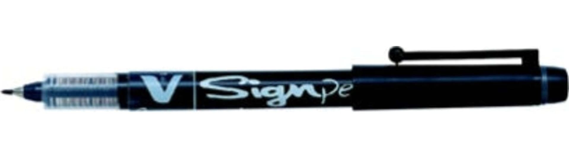 Pennarello V Signpen punta feltro - punta 2 mm - nero - Pilot Cancelleria e prodotti per ufficio/Penne matite scrittura e correzione/Penne e ricariche/Penne a punta porosa Eurocartuccia - Pavullo, Commerciovirtuoso.it