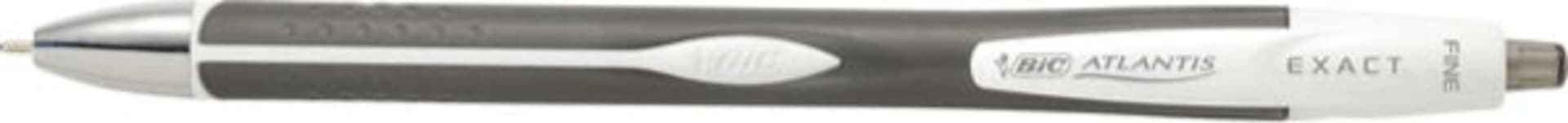 Penne a sfera a scatto Atlantis Exact - punta 0 7mm - nero - Bic - conf. 12 pezzi Cancelleria e prodotti per ufficio/Penne matite scrittura e correzione/Penne e ricariche/Penne roller a inchiostro gel Eurocartuccia - Pavullo, Commerciovirtuoso.it