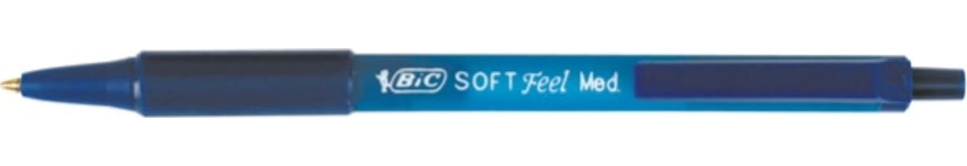 Penne a sfera a scatto Soft Feel - punta 1 0mm - blu - Bic - conf. 12 pezzi Cancelleria e prodotti per ufficio/Penne matite scrittura e correzione/Penne e ricariche/Penne roller a inchiostro gel Eurocartuccia - Pavullo, Commerciovirtuoso.it