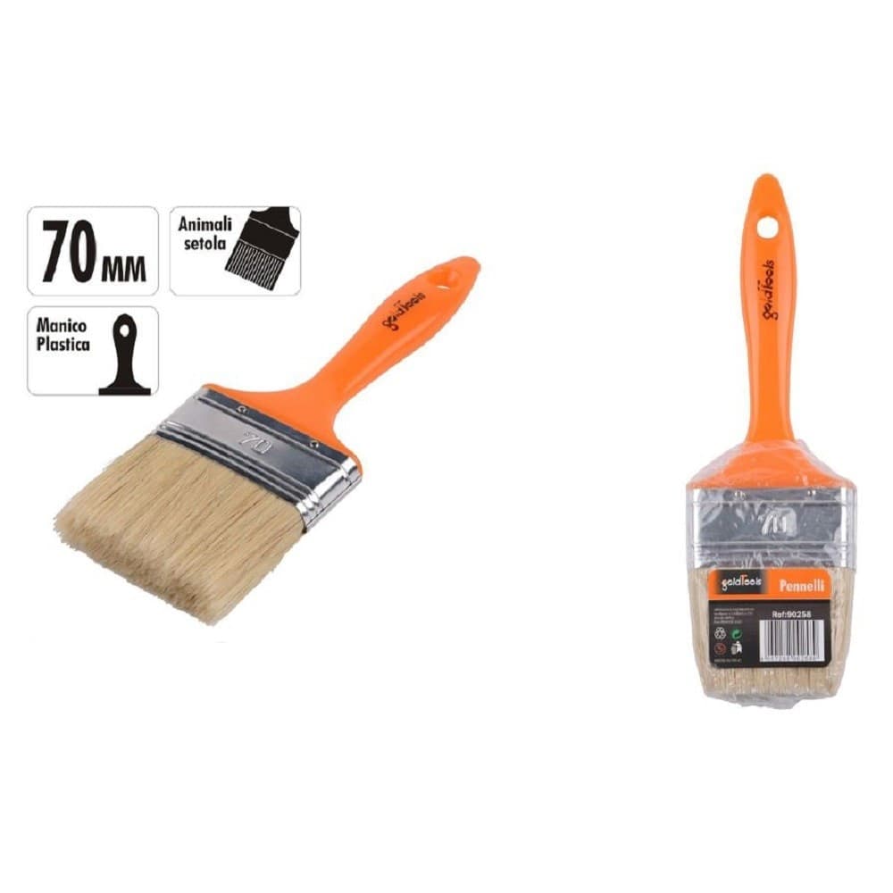 Pennello 70mm Pennellessa Con Manico In Plastica Per Pittura Verniciare 90258 Fai da te/Pitture trattamenti per pareti e utensili/Strumenti e attrezzi per verniciatura/Applicazione colore/Pennelli/Pennellesse Trade Shop italia - Napoli, Commerciovirtuoso.it