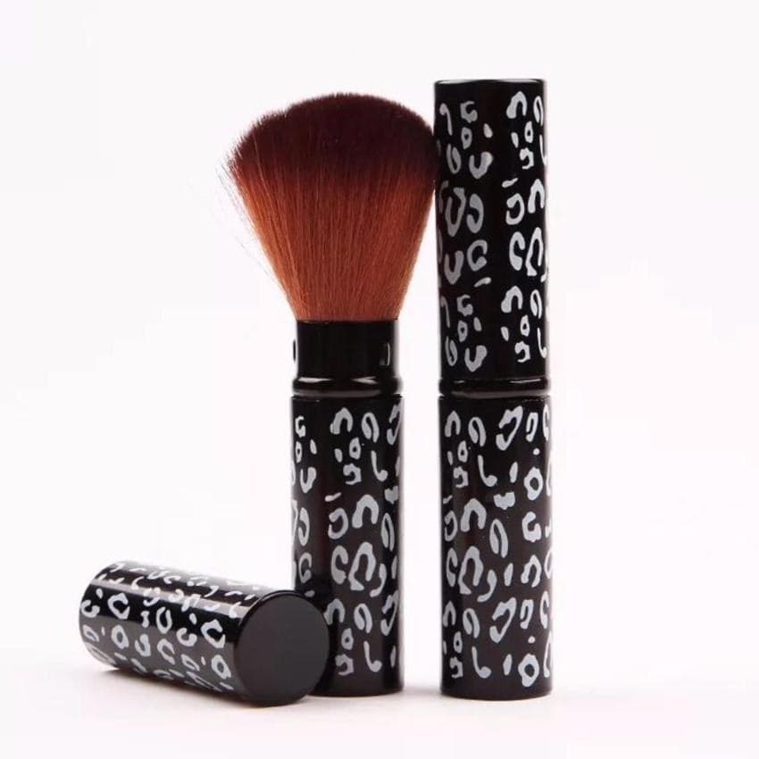 PENNELLO FARD BORSA RICHIUDIBILE RETRAIBILE MORBIDO TRUCCO MAKE UP MINERALE VISO