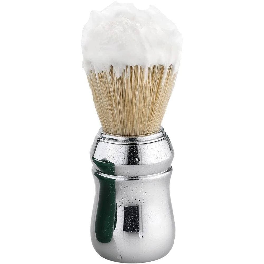 Pennello-Spazzola-Professonale-Barba-Setole-Di-Cinghiale-55-Mm-Silver