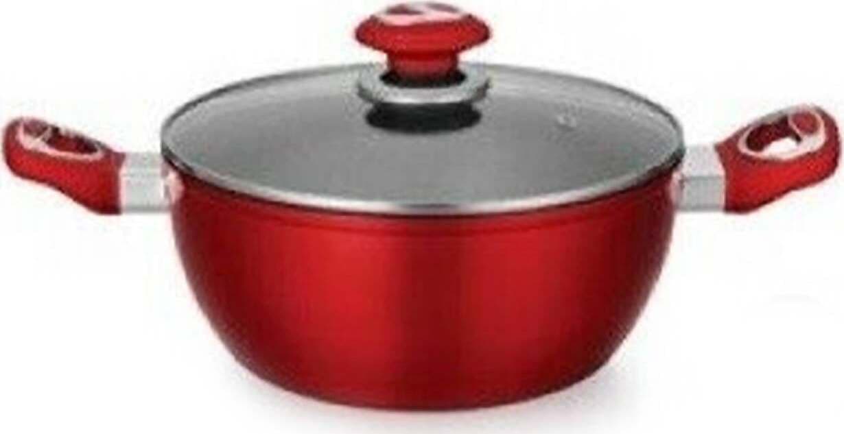Pentola Rossa Con Coperchio Bavaria Italia Art. Amc 24 Cm Pentola Bavaria Coperchio in Vetro per Cottura Casa e cucina/Pentole padelle e pirofile/Pentole e padelle/Pentole universali L’Orchidea - Siderno, Commerciovirtuoso.it