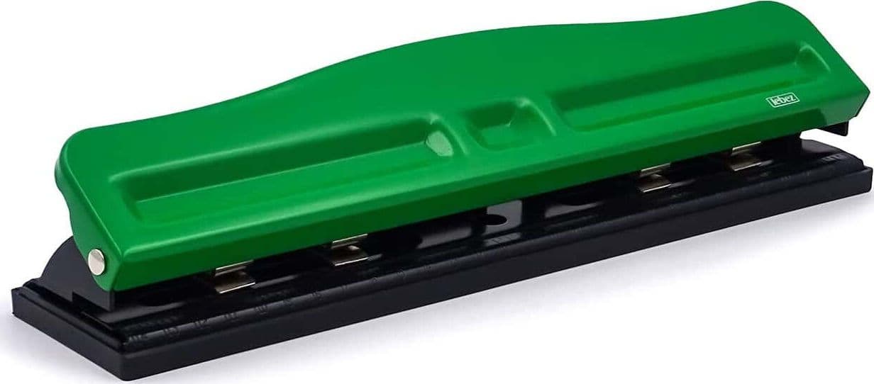 Perforatrice fogli Lebez verde e nero 840 Cancelleria e prodotti per ufficio/Archivio ufficio e accessori per scrivania/Spillatrici e perforatrici/Spillatrici elettriche e a batteria Scontolo.net - Potenza, Commerciovirtuoso.it