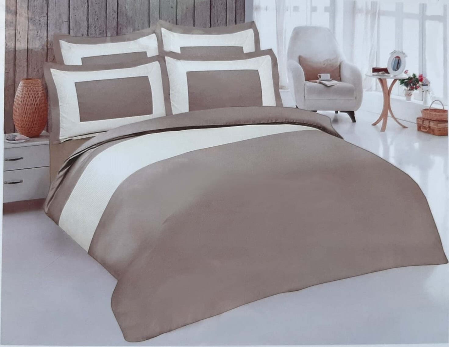 Perle de Coton Copripiumino Bayadère Bicolore 2 piazze Casa e cucina/Tessili per la casa/Biancheria da letto/Copriletti Scontolo.net - Potenza, Commerciovirtuoso.it