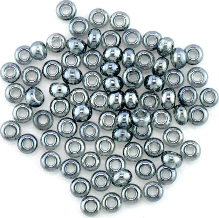 Perle-perline-lavabile-11/0-2,1-mm-tubo-12-G-FB-2525-Grigio