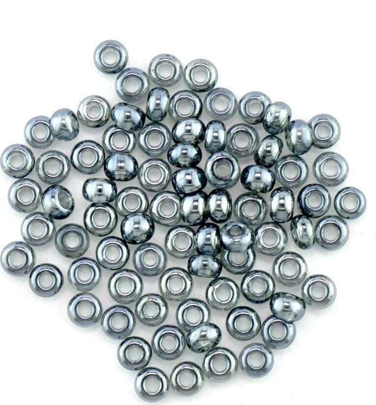 Perle-perline-lavabile-11/0-2,1-mm-tubo-12-G-FB-2525-Grigio