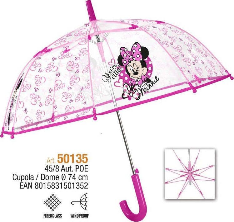 Perletti-Ombrello-Automatico-45-cm-Cupola-POE-Minnie---Stile-e-Protezione-dalla-Pioggia