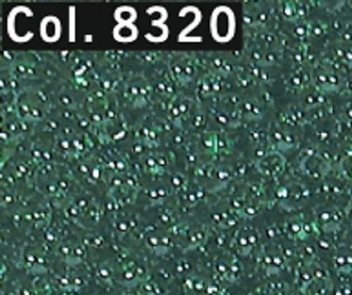 Perline-lavabili-11/0-2,1-mm-tubi-M.-12-G-Fb-8320-verde-prodotto-di-qualit