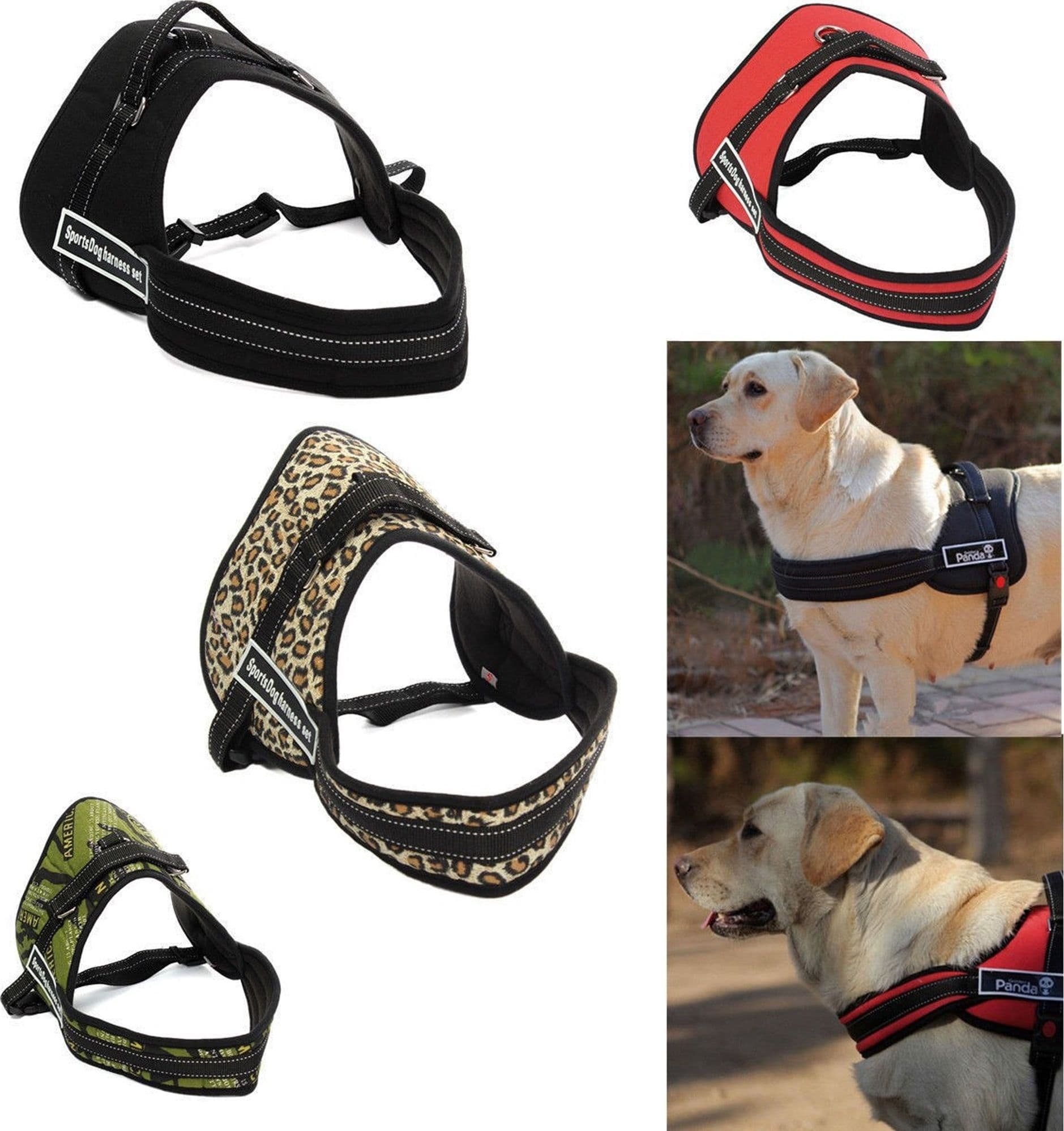 Pettorina-Cinghia-Cani-Cane-Bardatura-Cintura-Imbragatura-Addestramento