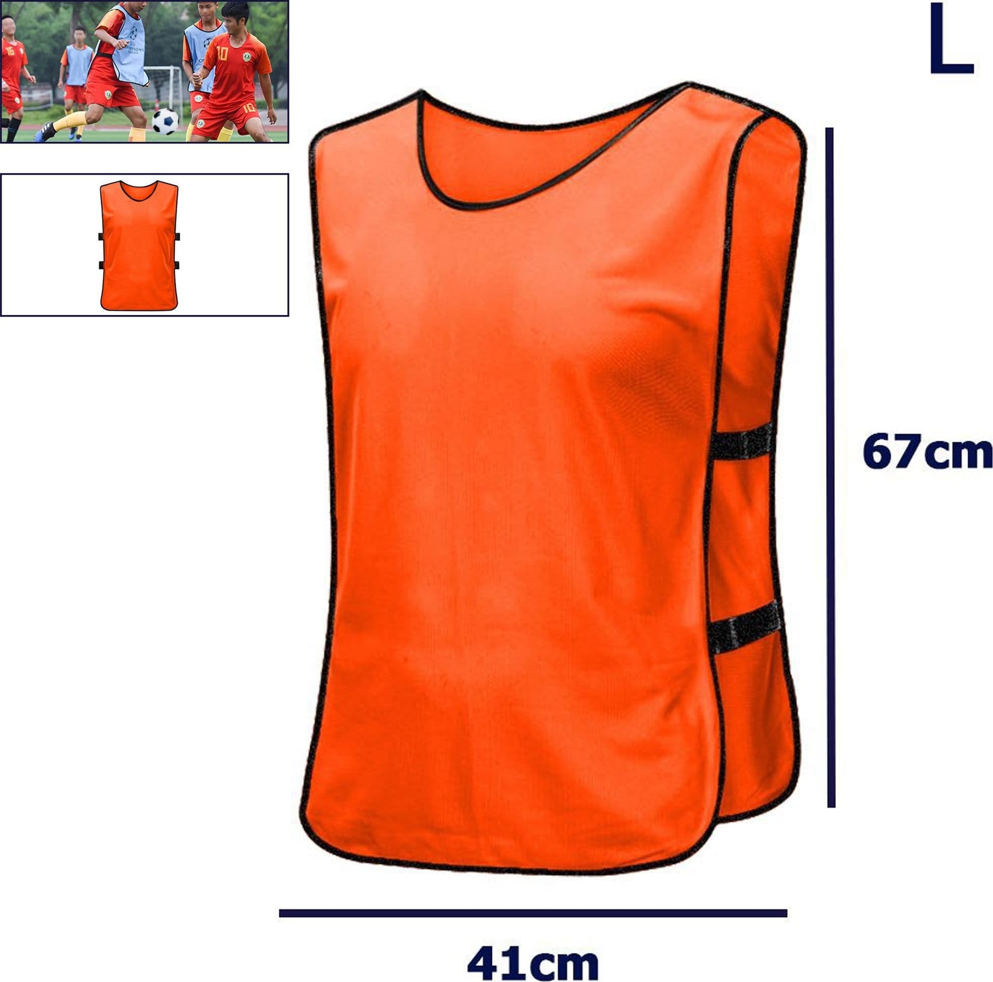 Pettorina Da Allenamento Gilet Casacca Sportiva Scuola Calcio Sport Basket Color Attrezzi e Abbigliamento Sportivo > Accessori Sport Trade Shop italia - Napoli, Commerciovirtuoso.it