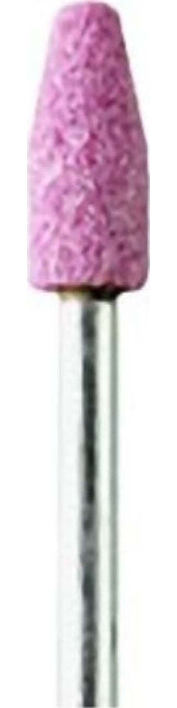 PG - CONFEZIONE 2 PEZZI - MINI MOLE ABRASIVE A RUBINO Ø6x12MM - CILINDRICA CON PUNTA SQUADRATA