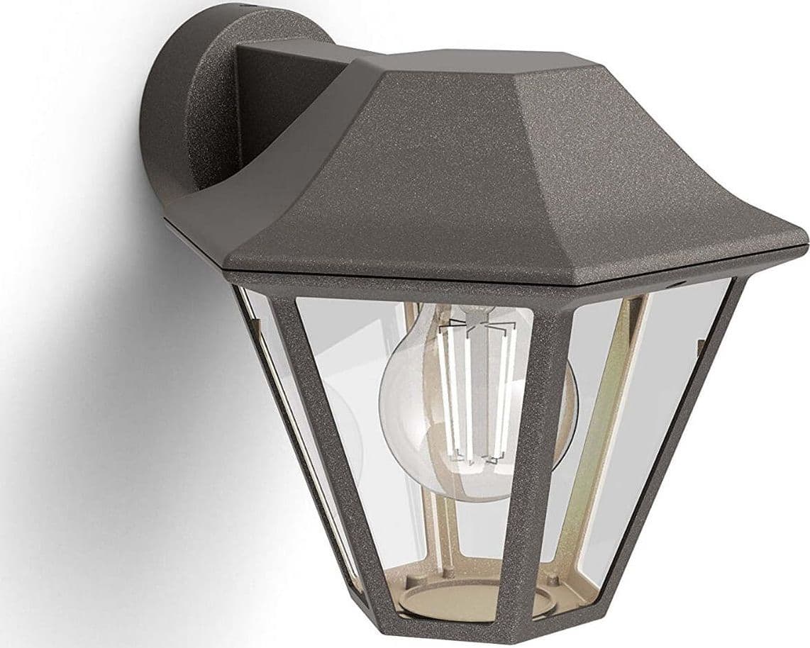 PHILIPS---CURASSOW-LAMPADA-A-MURO-DOWN-MARRONE-SPAZZOLATO-IN-ALLUMINIO-1XE27-42W