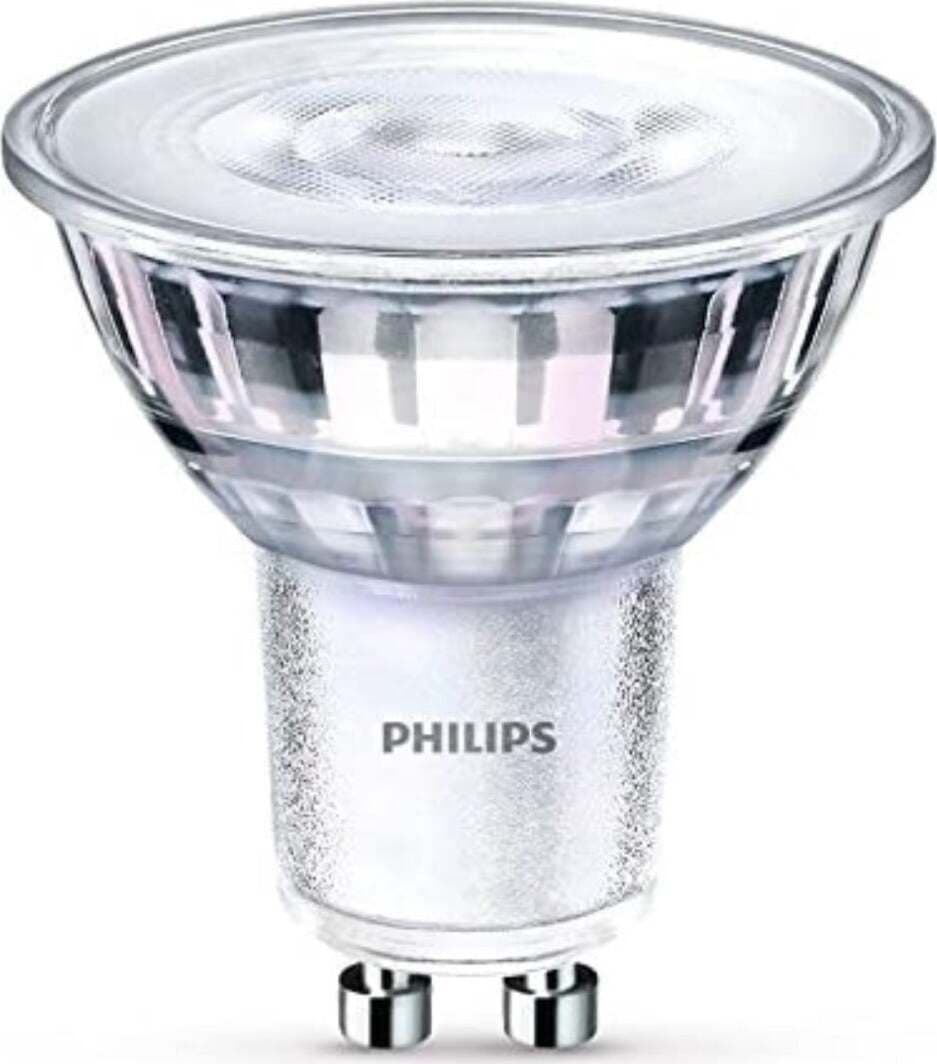 PHILIPS---LAMPADINA-LED-A-FARETTO-IN-VETRO-65W-GU10-6500K---NON-DIMMERABILE---LUCE-BIANCA-FREDDA
