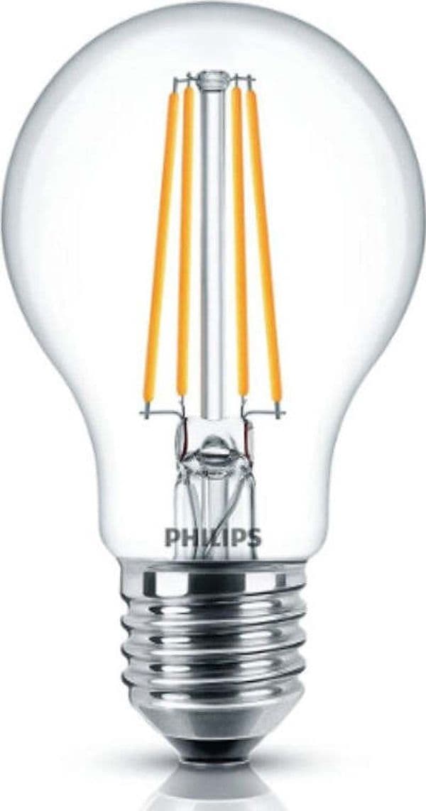 PHILIPS---LAMPADINA-LED-A-GOCCIA-IN-VETRO-CON-FILAMENTO-A-VISTA-60W-E27-40---NON-DIMMERABILE---LUCE-BIANCA-FREDDA