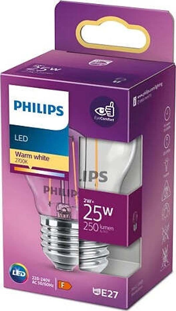 PHILIPS---LAMPADINA-LED-A-SFERA-FILAMENTO-25W-E27-2700K-ND
