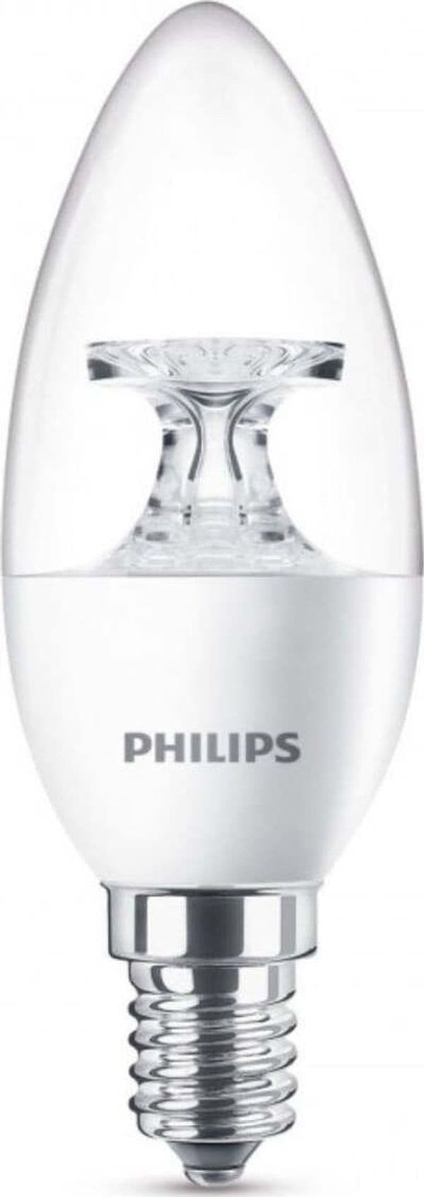 PHILIPS---LAMPADINA-LED-AD-OLIVA-TRASPARENTE-40W-E14-WW-230V-B35---NON-DIMMERABILE---LUCE-CALDA-NATURALE