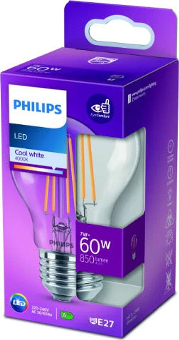 PHILIPS---LAMPADINA-LED-E27-60W-4000K-A++-COOL-WHITE