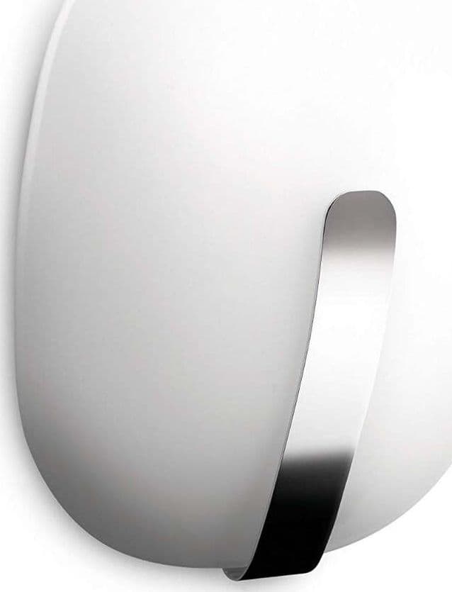 Philips---Mindful-Lampada-da-Parete-in-Vetro,-Lampadina-RE-16-W-Inclusa,-Cromo