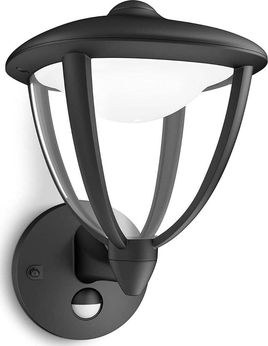 PHILIPS-MYGARDEN-OUTDOOR---LAMPADA-LE-DA-PARETE-ROBIN-CON-SENSORE-NERA