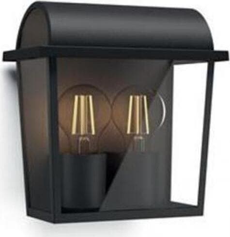 PHILIPS-MYGARDEN-OUTDOOR-LAMPADA-DA-PARETE-PER-ESTERNI-NERO-HAVEREST-E27--2X42W