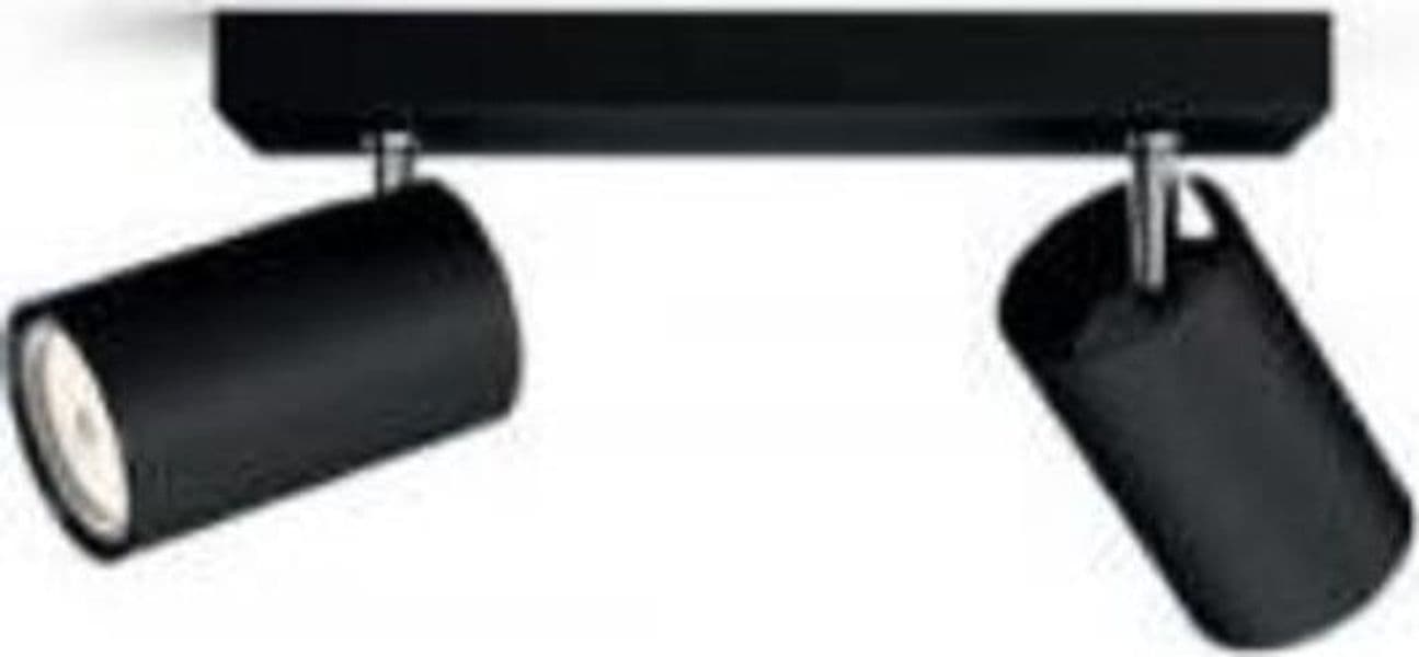 PHILIPS-MYLIVING-SPOT-DA-PARETE-E-SOFFITTO-NERO-2XGU10-LED